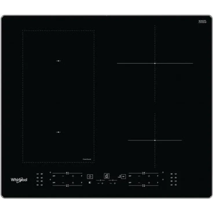 Whirlpool WL B5860 AL, Zonen-Induktionskochfeld, 60 cm, Schwarz, Glaskeramik, 4 Kochzonen, inklusive Kindersicherung, Touchsteuerung
