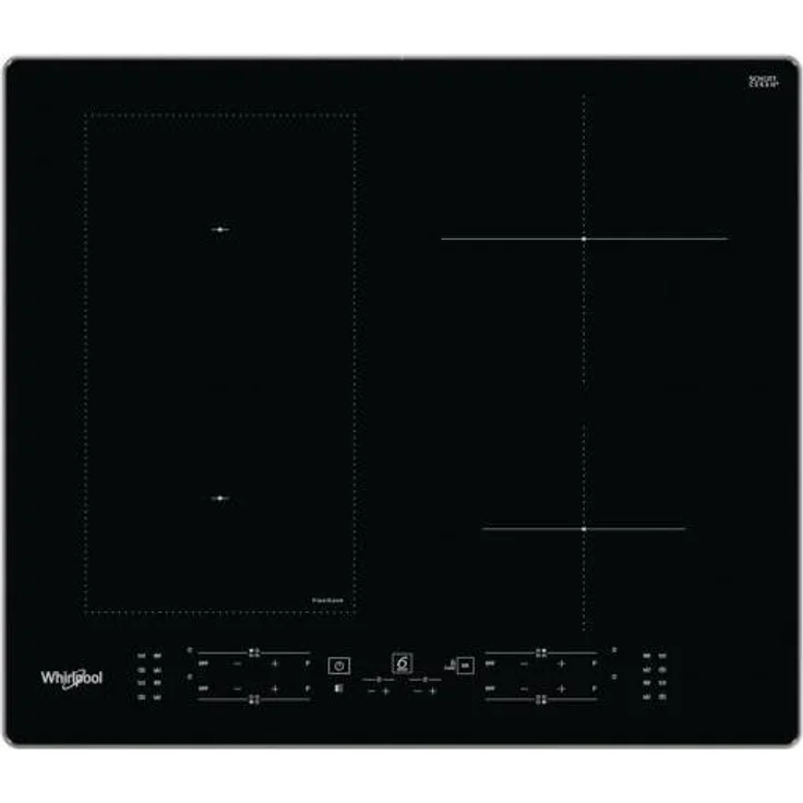 Whirlpool WL B5860 AL, Zonen-Induktionskochfeld, 60 cm, Schwarz, Glaskeramik, 4 Kochzonen, inklusive Kindersicherung, Touchsteuerung
