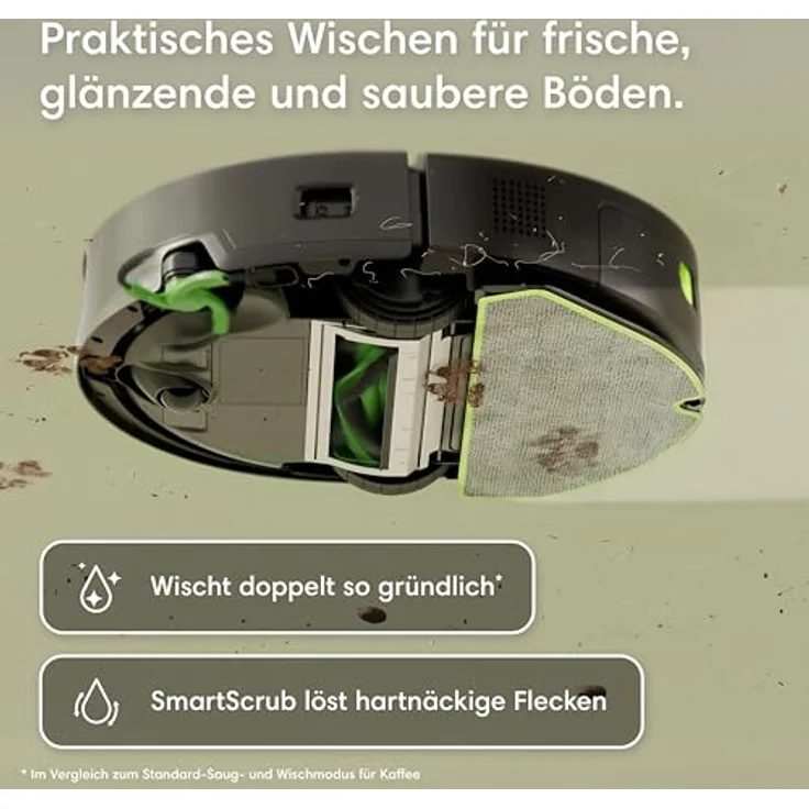 iRobot Roboter Staubsauger Combo 115+, 2-in-1 mit 15.000 Pa Saugkraft und automatischer Entleerung, schwarz – Bild 5