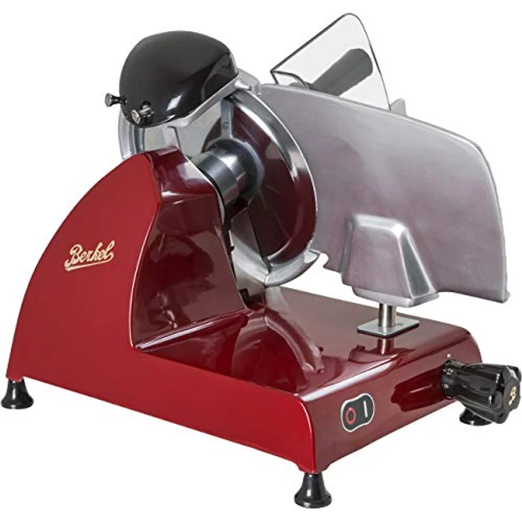 Berkel Allesschneider Red Line 250, inkl. Schneidebrett, 190W, aus Esche und Edelstahl, rot – Bild 3