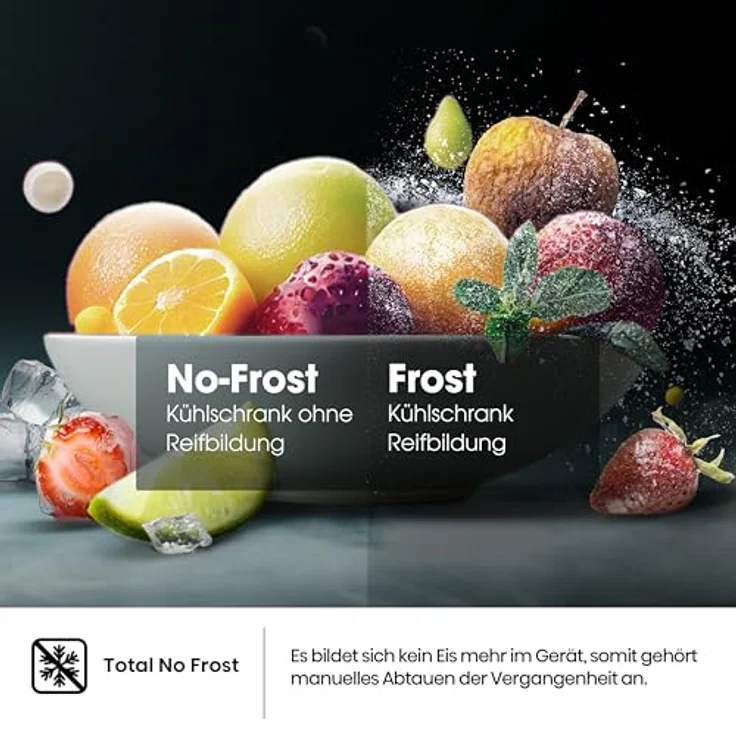 Hisense RB3N300NECA, Kühl-Gefrierkombination mit 304 l, NoFrost, Edelstahl, Energieeffizienz A, 35 dB – Bild 4