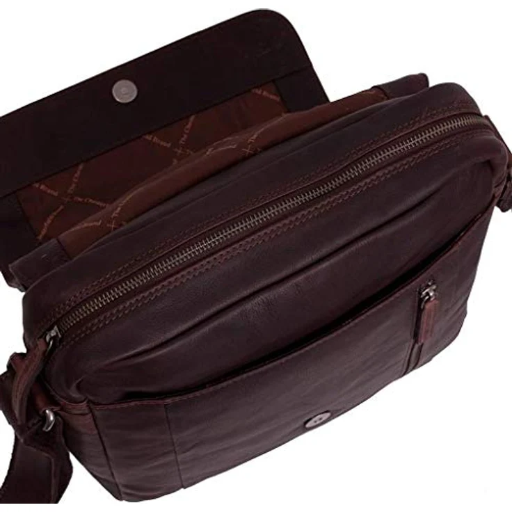 The Chesterfield Brand Umhängetasche Raphael 0551, Crossbody Bag, zeitlos elegant und gut organisiert, braun – Bild 5