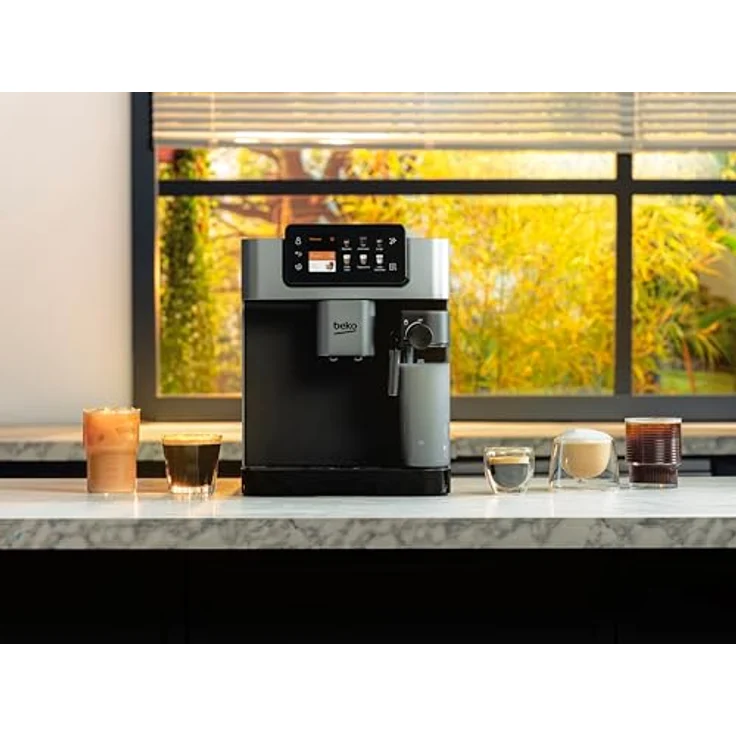 Beko CEG7348X, Kaffeevollautomat mit 18 Getränkemöglichkeiten, TFT-Farb-Touchscreen und Sprachsteuerung, Schwarz – Bild 9