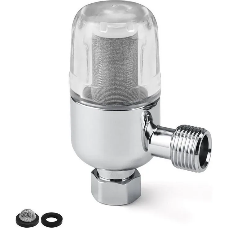LuxusKollektion Wasserhahn-Wasserfilter Duschkopf-Wasserfilter, Edelstahl 316, wiederverwendbar mit transparentem Sichtfenster und hoher Wasserreinigungsfähigkeit