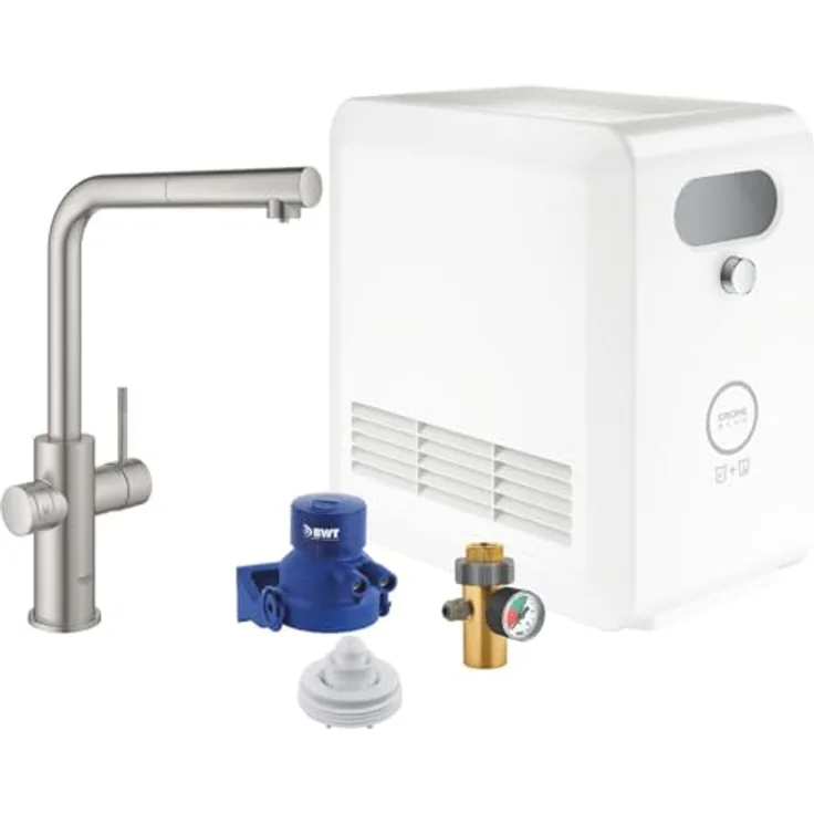 Grohe Blue Professional Wasserfilter, Edelstahl, Standard, Hebelgriffe, Typ L, Keramik, versandkostenfrei