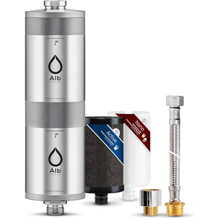 Alb Filter Fusion Untertisch-Wasserfilter Active und Nano, Doppelstufen-Filtration, 0,1 Mikrometer Hohlfasermembran, Legionellen- und Bakterienschutz, inkl. Standard-Anschluss-Set und Protect Vorfilter – Bild 9