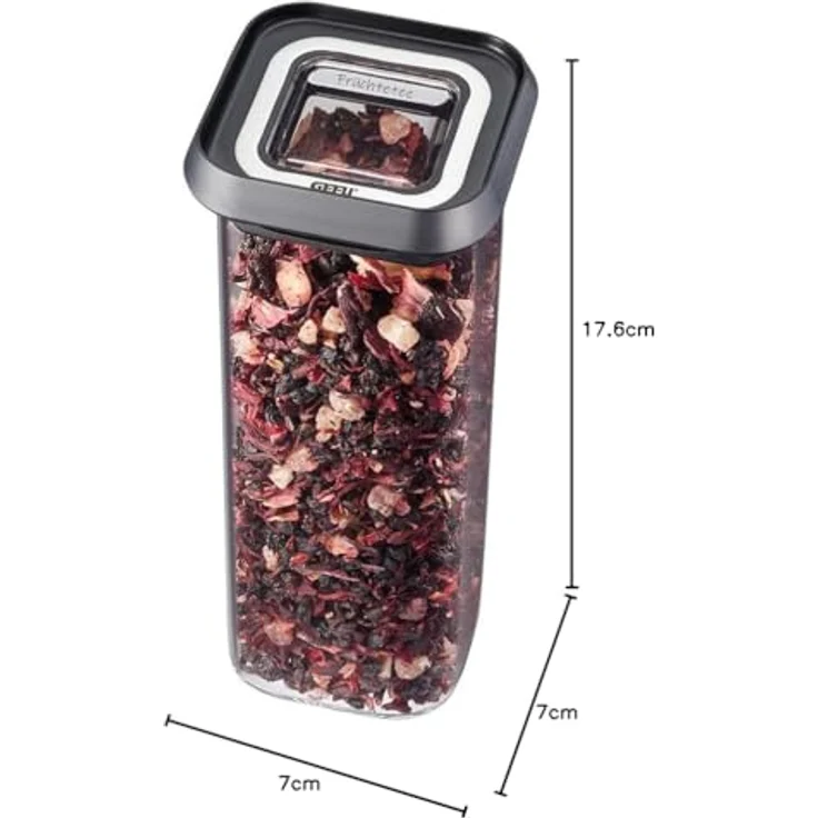 GEFU Vorratsdose PANTRY, mini, 400 ml - luftdichter Deckel, stapelbar, edles Design – Bild 6
