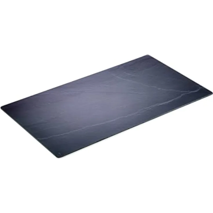 Kesper | Multi-Glasschneideplatte, Material: Glas, Maße: 52 x 30 x 0,8 cm, Motiv: Schiefer, Farbe: Dunkelgrau | 36523 13