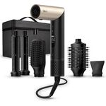 Silk'n Haartrockner I SilkyAir Flex I Föhn und Stylingbürsten mit Negativ-Ionen-Technologie I 5 Zubehörteile inklusive und Aufbewahrungskoffer I 1300 W, Schwarz