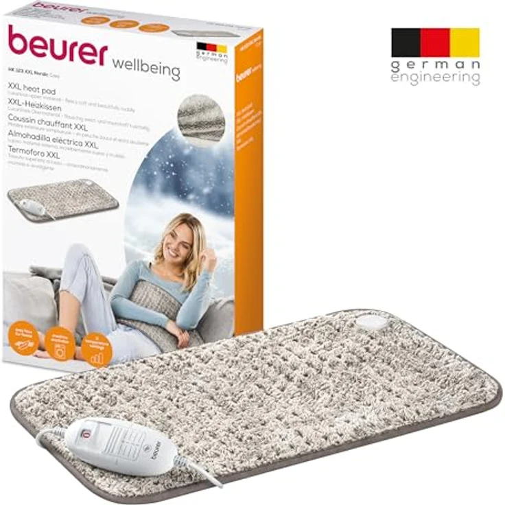 Beurer HK 123 XXL Nordic Heizkissen flauschig 3 Stufen Abschaltautomatik – Bild 6