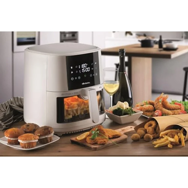 Ariete Heißluftfritteuse 4630W, 1500 W, Gourmet-Reise mit 8 voreingestellten Programmen, Schwarz – Bild 6