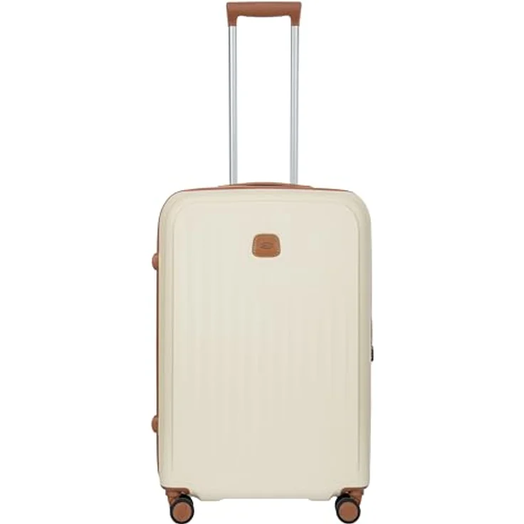Bric's Taormina Trolley 69 cm Exp. in Cream Beige, erweiterbar von 77 auf 84 Liter, mit robustem Polycarbonat, vier Rollen und TSA-Zahlenschloss – Bild 1