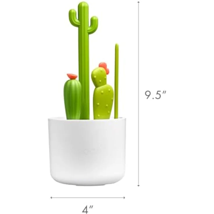 CACTI Flaschenbürsten Set (4 Stück), Ideal für schwer zu reinigende Utensilien wie Flaschen, Schnabeltassen oder Sauger – Bild 4