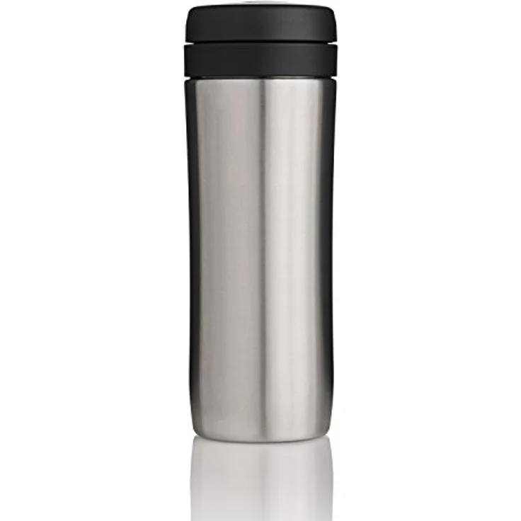 ESPRO Reise-French Press Travel Press, Mini Coffee Maker mit Thermo-Funktion, Edelstahl, Kaffee, to go, 350ml, edelstahl – Bild 5
