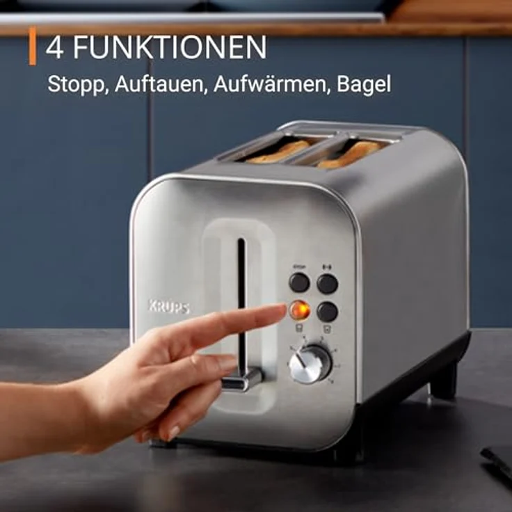 Krups KH682D10 Toaster 2 Schlitze Thermostat 8 Positionen – Bild 3