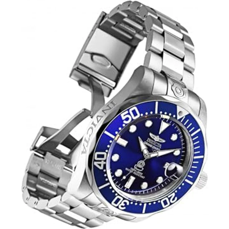 Invicta Pro Diver 3045, Edelstahl Herren Automatikuhr mit blauem Zifferblatt, 47mm, 30 bar wasserdicht – Bild 2