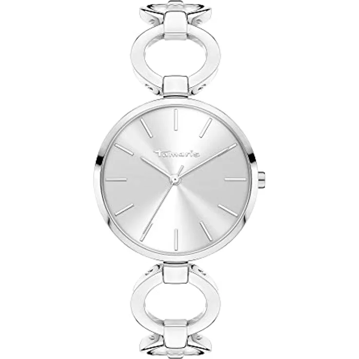 Tamaris Damen analog Quarz Uhr mit Edelstahl Armband TT-0080-MQ