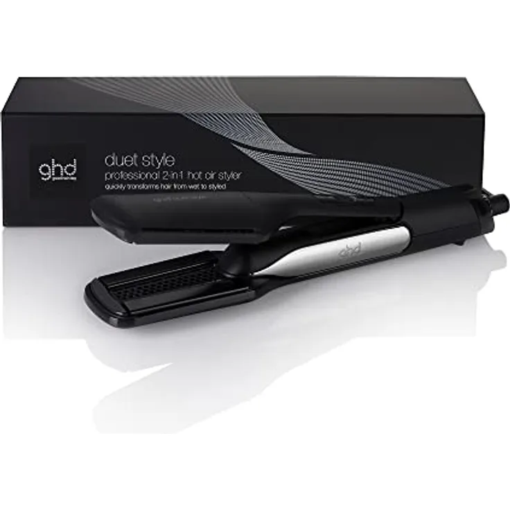 ghd duet hair style | 2-in-1 Glätteisen + Haartrockner, Hot Air Styler für die Verwandlung von nassem zu gestyltem Haar - Schwarz