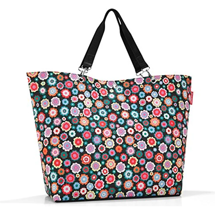 reisenthel shopper XL, 68 x 45,5 x 20 cm, 35 l, wasserabweisend mit Trageriemen und Innentasche, happy flowers – Bild 1