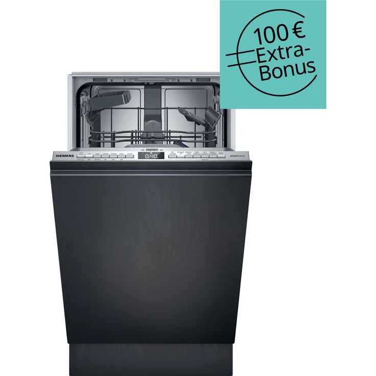 Siemens Extraklasse SR83EX02LD, Vollintegrierter 45 cm Geschirrspüler mit WiFi, Programmstatus-Projektion und Sprachsteuerung