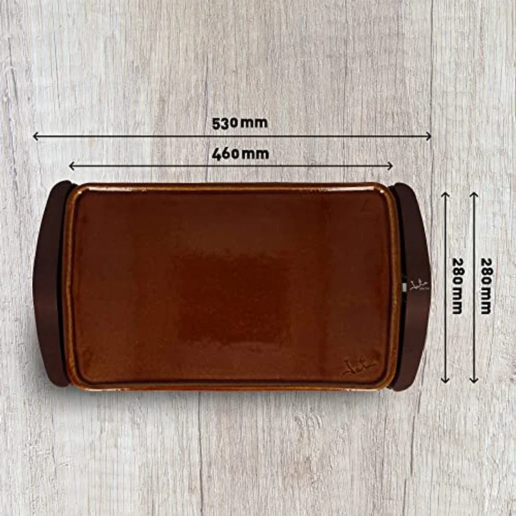 Jata GR559 Grillplatte aus Terrakotta, 46 x 28 cm – Bild 8