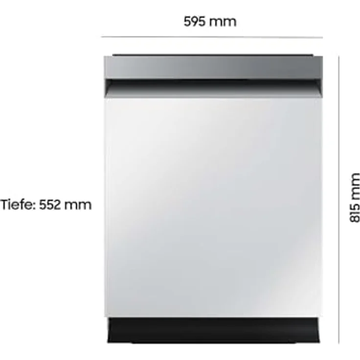 Samsung Geschirrspüler DW60CG880SSLEG, 60 cm, Teilintegrierbar, EEK: A, 14 Maßgedecke, WaterJet Clean, SmartThings AI Energy Mode, 43 dB(A), Weiß – Bild 2