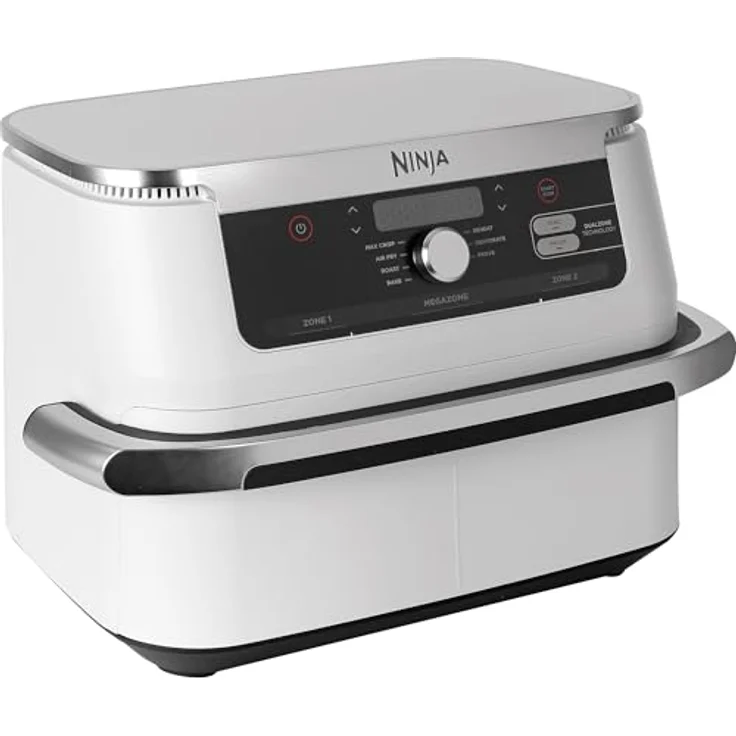 NINJA Heißluftfritteuse AF500EUWH Foodi FlexDrawer - 10,4 l Fassungsvermögen, Max Crisp Technologie, PTFE Antihaftbeschichtung, weiss – Bild 2