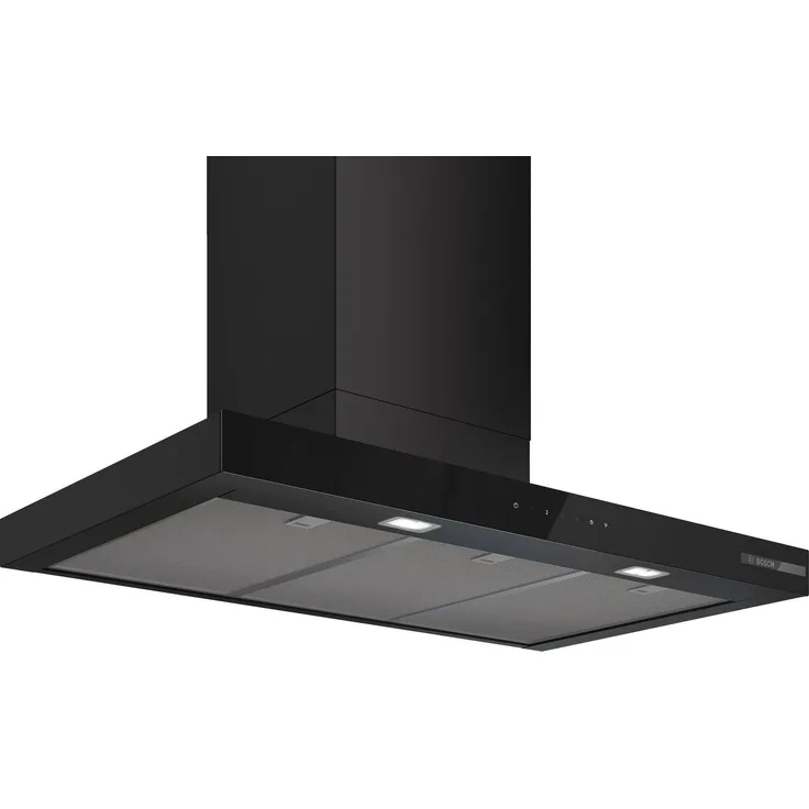 Bosch DWB97DN60, Serie 6 Wandesse, 90 cm, mattschwarz, Eco Silence Drive, Home Connect, dimmbare LED-Beleuchtung, Abluft- und Umluftbetrieb