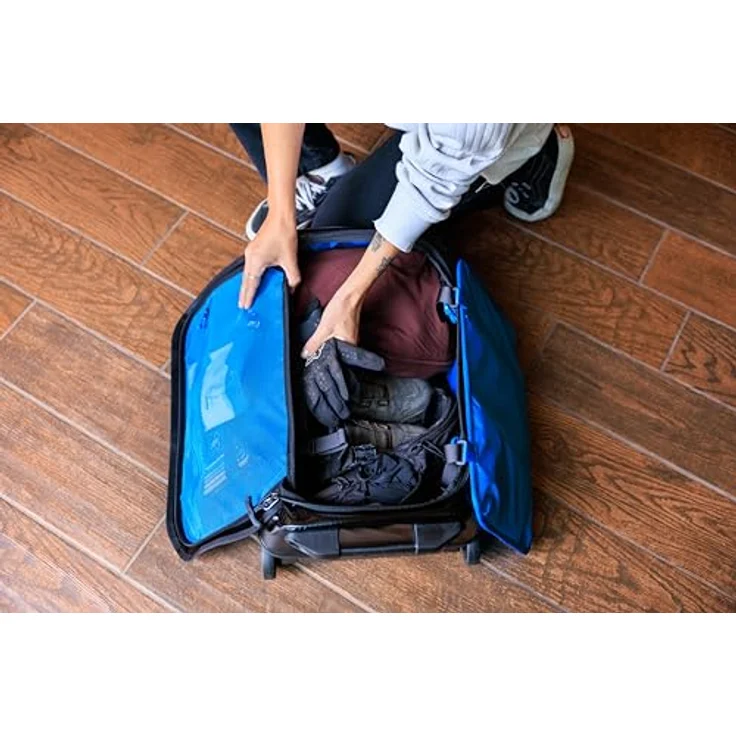 Gregory Alpaca Wheeled Duffel, Koffer für Reisende mit 40 l Volumen, Schwarz, interne Trennwände für optimales Packen – Bild 6