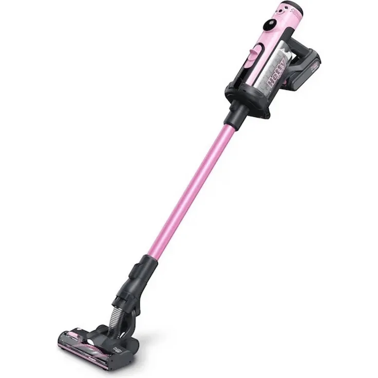 Numatic Hetty Quick HTY 100P, Handstaubsauger in Rosa mit rotierender Bürste und 1 Stunde Akkulaufzeit, inklusive Duftkapsel
