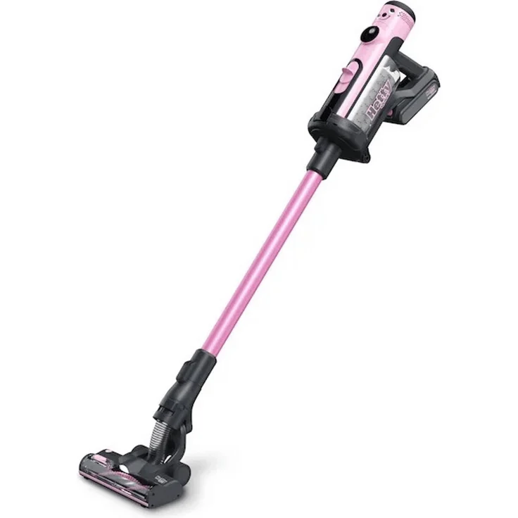Numatic Hetty Quick HTY 100P, Handstaubsauger in Rosa mit rotierender Bürste und 1 Stunde Akkulaufzeit, inklusive Duftkapsel
