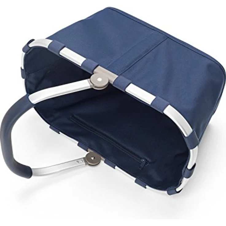 reisenthel carrybag Dark Blue - Stabiler Einkaufskorb mit viel Stauraum und praktischer Innentasche – Elegantes und wasserabweisendes Design – Bild 3