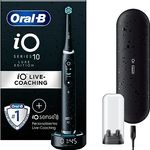 Oral-B iO Series 10 Luxe Edition Elektrische Zahnbürste/Electric Toothbrush, 7 Putzmodi für Zahnpflege, Magnet-Technologie & 3D-Analyse, Farbdisplay & Lade-Reiseetui, cosmic black
