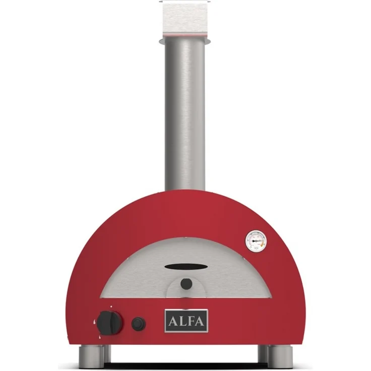 Alfa Forni Tragbarer Gas Pizzaofen MODERNO PORTABLE Antik Rot, mit Heat Genius-Technologie und schnellem Garen – Bild 1