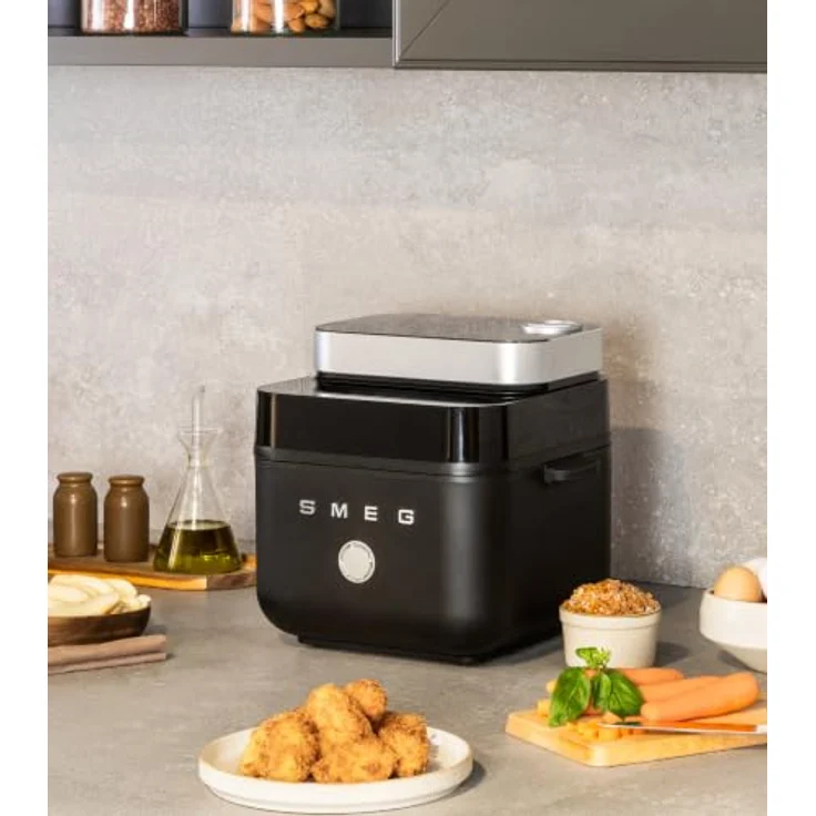 Smeg Heißluftfritteuse AFC01SBMEU, Heißluftfritteuse in storm blue mit multifunktionalem Kochsystem – Bild 6