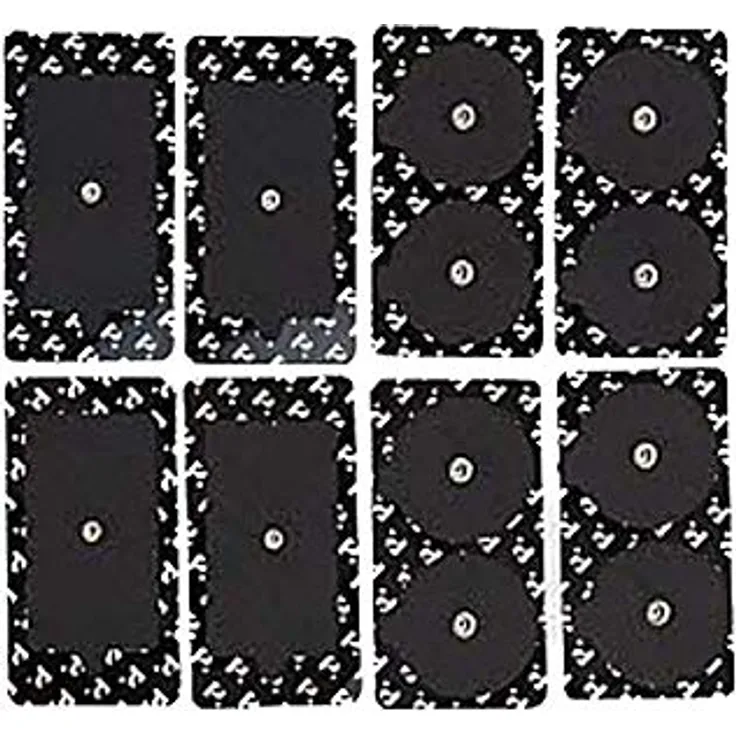 Therabody PowerDot MAGNETIC PAD RED 2.0, Elektrodenpads für Muskelstimulation, 2 rechteckige und 4 runde Pads