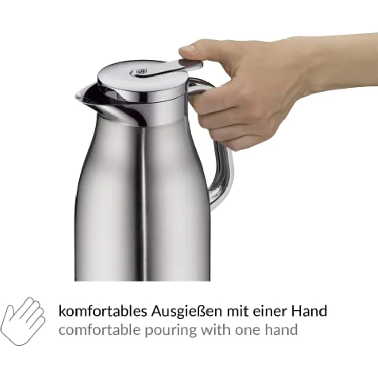 alfi SKYLINE Isolierkanne edelstahl matt 1,5l  – Bild 4