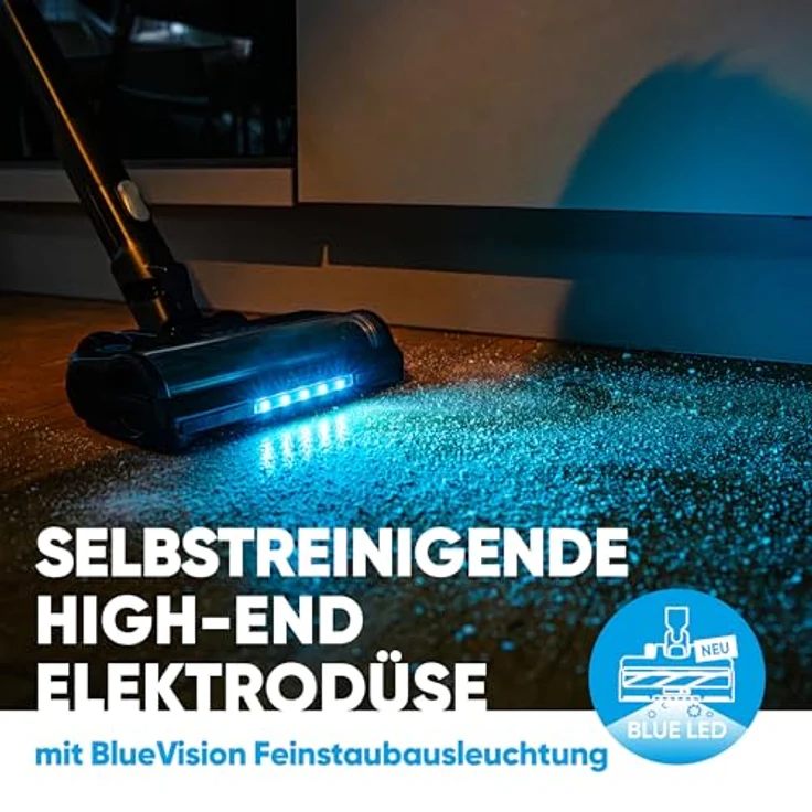 hoogo S7 Handstaubsauger, Beutellos mit HEPA-Filter, 60 Min Laufzeit, 500 ml, Schwarz, versandkostenfrei – Bild 4