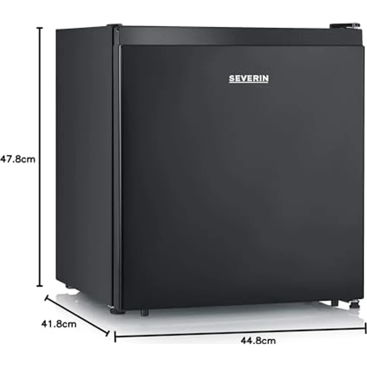 Severin SEV KB 8879 Minikühlschrank, freistehend, schwarz, Türanschlag wechselbar, Höhe 44.5 cm, Energieklasse E – Bild 8