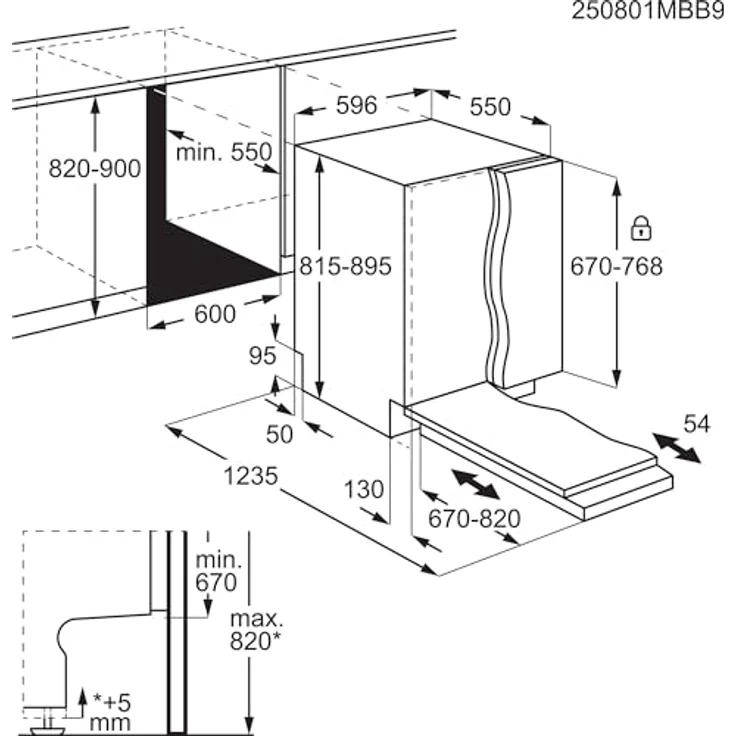 AEG GI8200B2SC 8000 Geschirrspüler, vollintegrierbar, 14 Maßgedecke, 42 dB (A), mit SatelliteClean® Pro und EasyFlex Plus Körben – Bild 19
