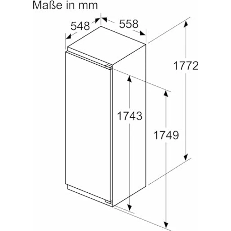 Siemens Einbau-Kühlschrank mit Gefrierbereich KI82LNSE0, LED-Beleuchtung und varioZone-Funktion, weiß – Bild 10