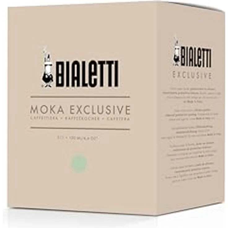 BIALETTI MOKA EXCLUSIVE GREEN, Italiensche Kaffeemaschine für 3 Tassen, aus grünem Aluminium mit ergonomischem Griff, geeignet für alle Küchentypen – Bild 2