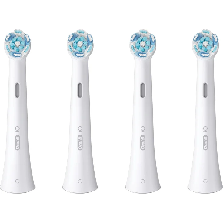 Oral-B iO Ultimative Reinigung, Zahnbürstenkopf, 4er Pack mit Magnet-Technologie und eingedrehten Borsten für optimale Plaque-Entfernung