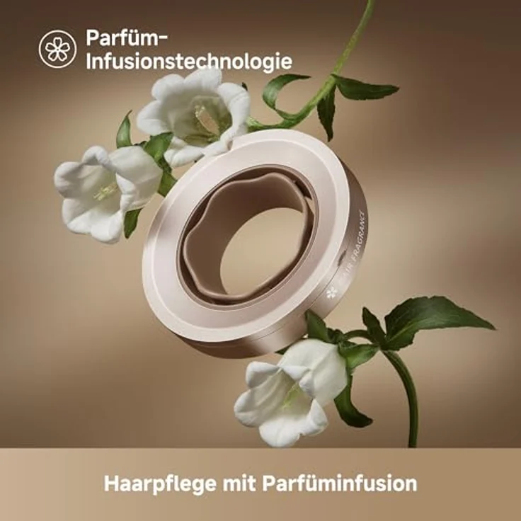 DREAME Hair Glory Mix, High-Speed-Haartrockner mit 3 magnetischen Düsen, NTC-Temperaturregelung, 300.000.000 negative Ionen/cm³, 110.000 U/min Motor, leichtes Design mit 336 g, Gold – Bild 3