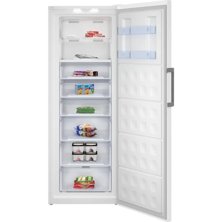 BEKO RFNE448E55W Gefrierschrank, 404 Liter Fassungsvermögen, Energieeffizienzklasse C, freistehend, weiß – Bild 3
