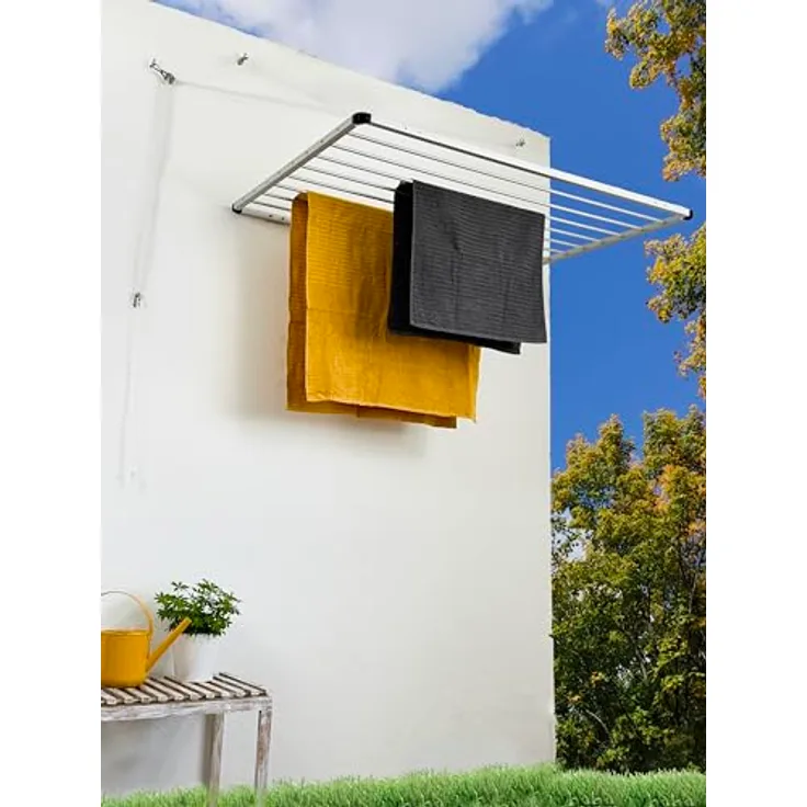 DRY-SMART Lift Wäschetrockner 120cm, platzsparend, Vollkommen Rostfrei, schnelle Trocknung