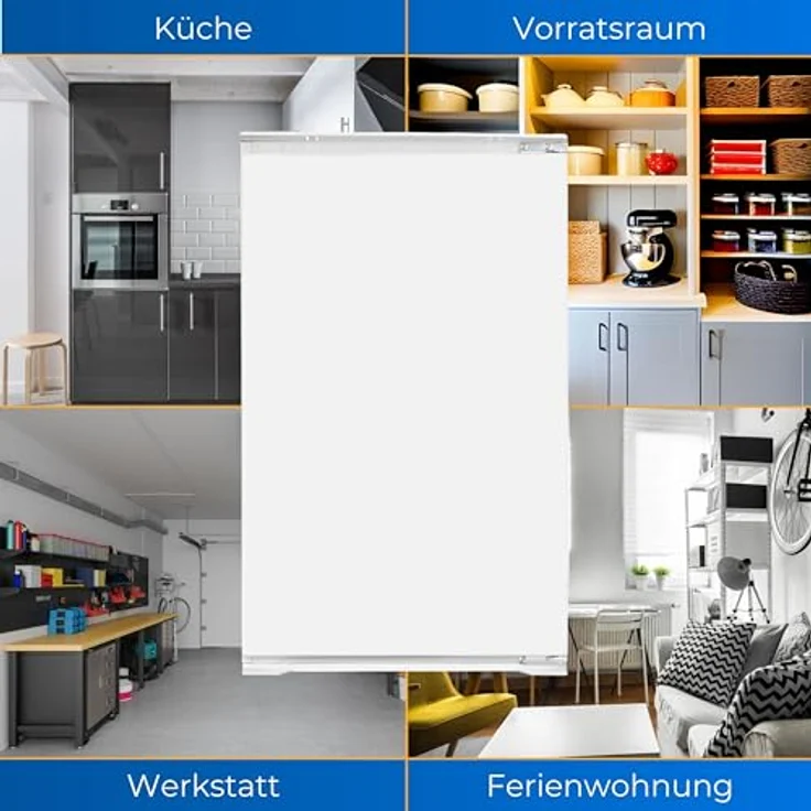 Exquisit Einbau Vollraumkühlschrank EKS5131-V-040E | Nutzinhalt: 129 L | Schlepptürmontage | 88cm Höhe | Ohne Gefrierfach – Bild 4