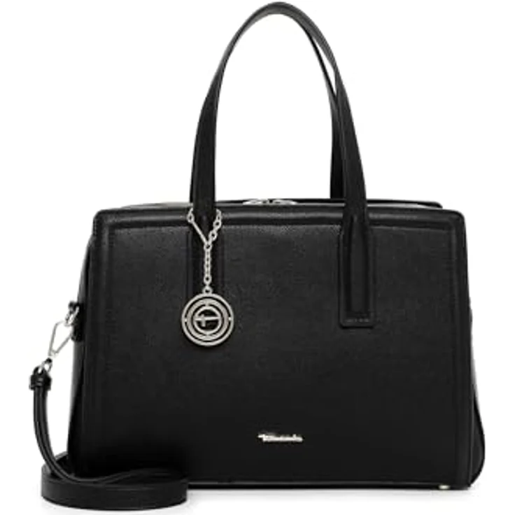 Tamaris Shopper TAS Kim, strukturierte Tasche mit Reißverschluss, Schwarz – Bild 1