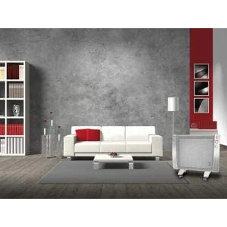 MAUK® Wärmewellen Heizgerät Stand + Wandgerät rollbar 1500W (Thermostat und Überhitzungsschutz) – Bild 3