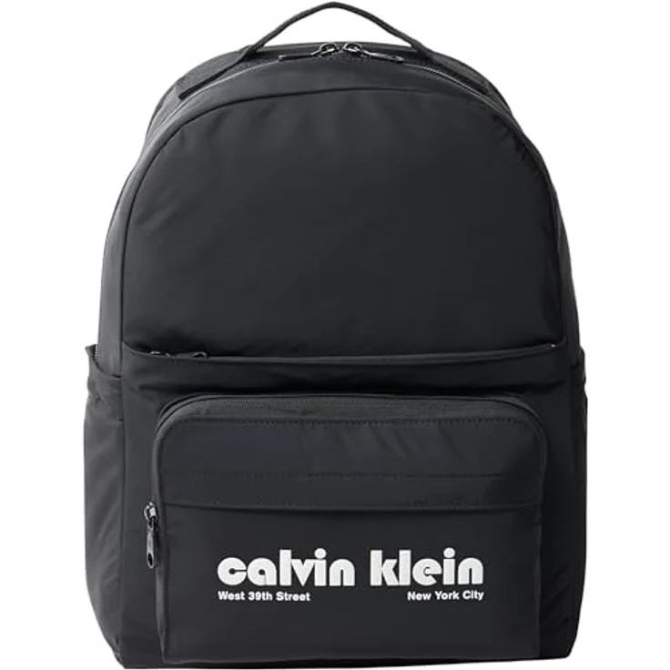 Calvin Klein Jeans CKJ GRPHC CK MLT FNC, schwarzer Cityrucksack und Schulrucksack mit Logo-Schriftzug, 33 cm breit, 44 cm hoch – Bild 1